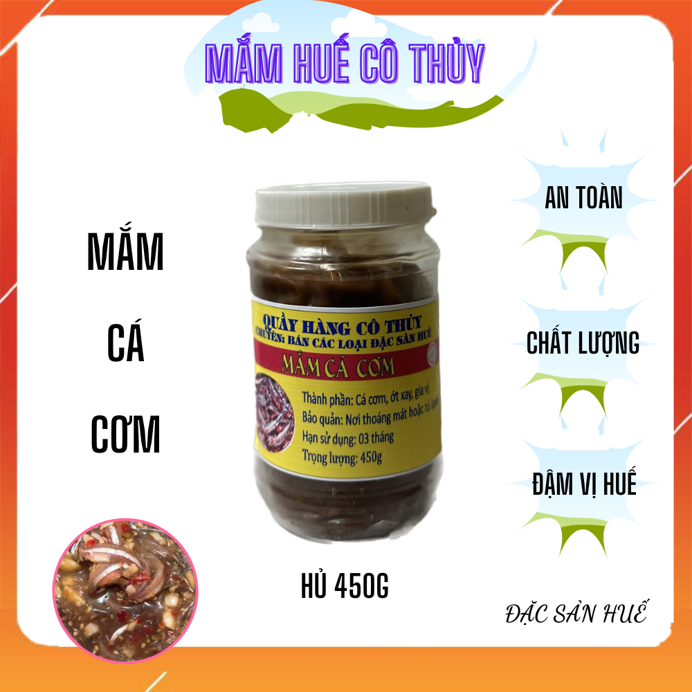 Mắm cá cơm hũ 450g - mắm huế cô thủy