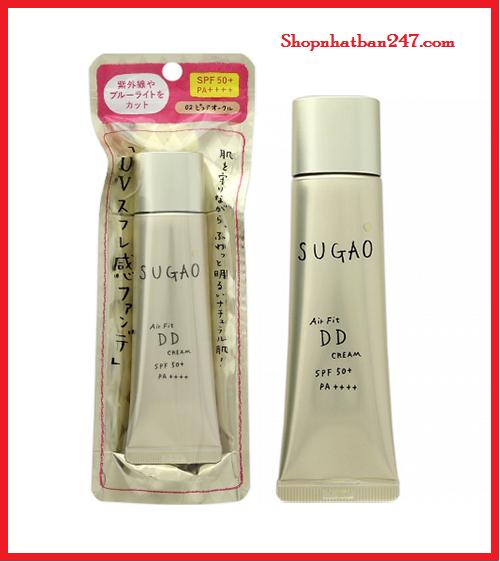 Kem trang điểm DD Sugao Air Fit Cream SPF50+ PA++++ 25g