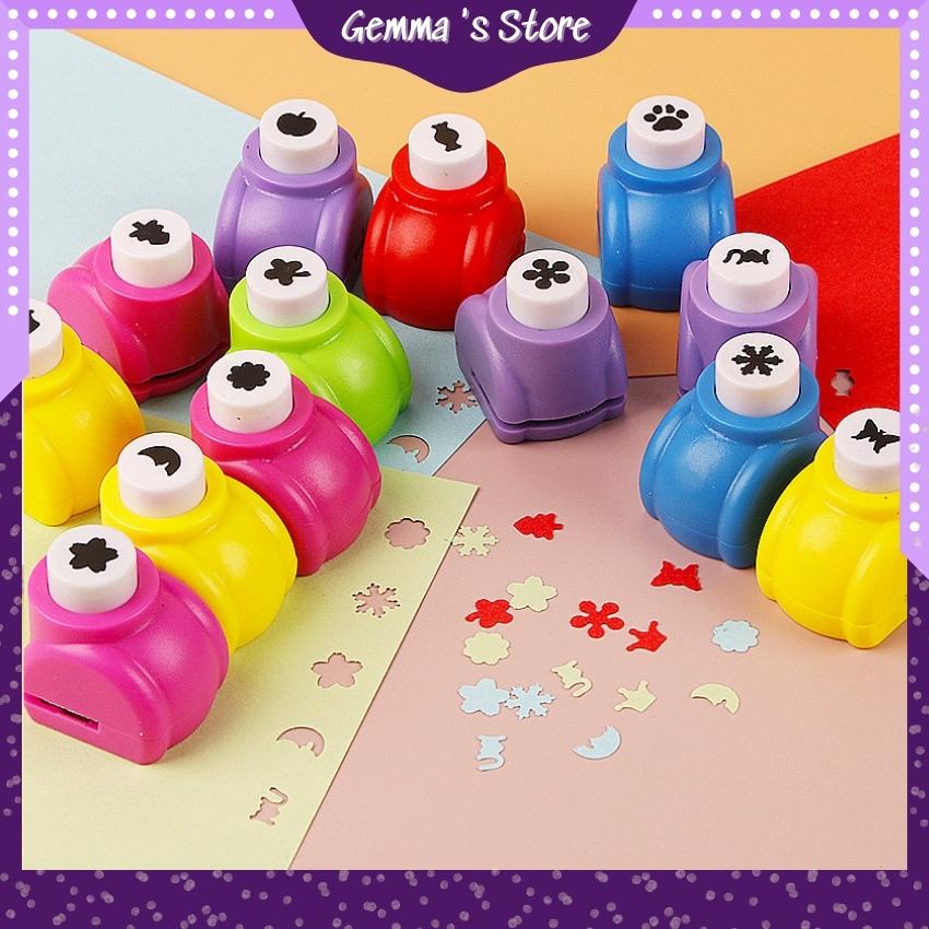 【HCM】Dụng Cụ Bấm Lỗ Giấy Mini Tạo Hình 0.8cm Trang Trí Tiện Dụng Nhiều Mẫu Dễ Thương - GEMMA STORE