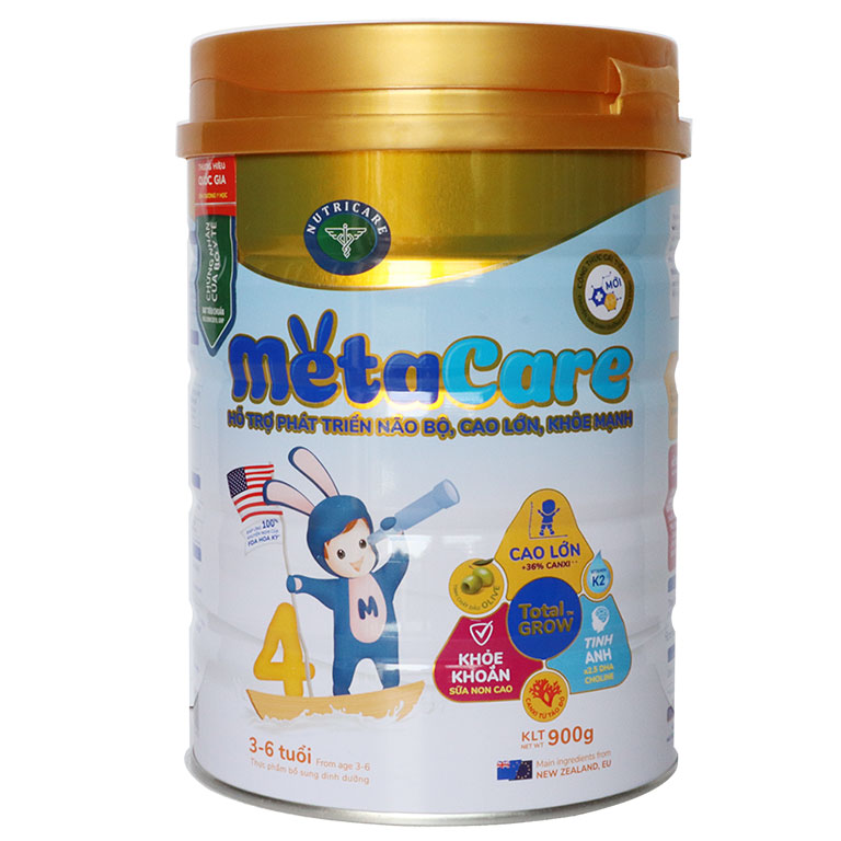 Sữa Meta Care 4 900g trẻ từ 3-6 tuổi