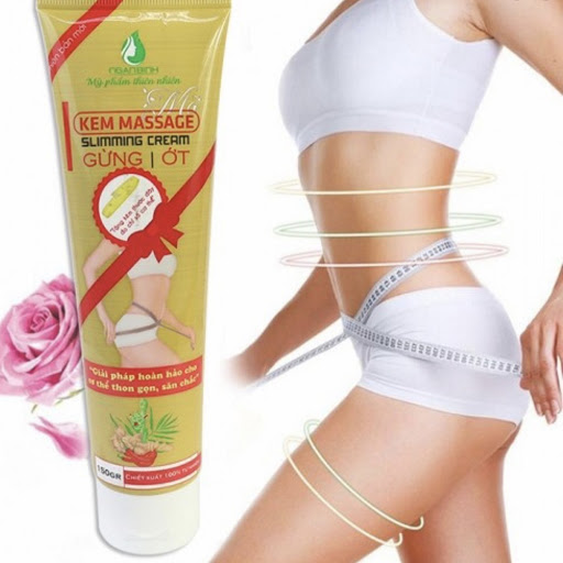 Kem tan mỡ bụng kem tan mỡ đùi kem Massage giảm cân gừng & Ớt ngân bình