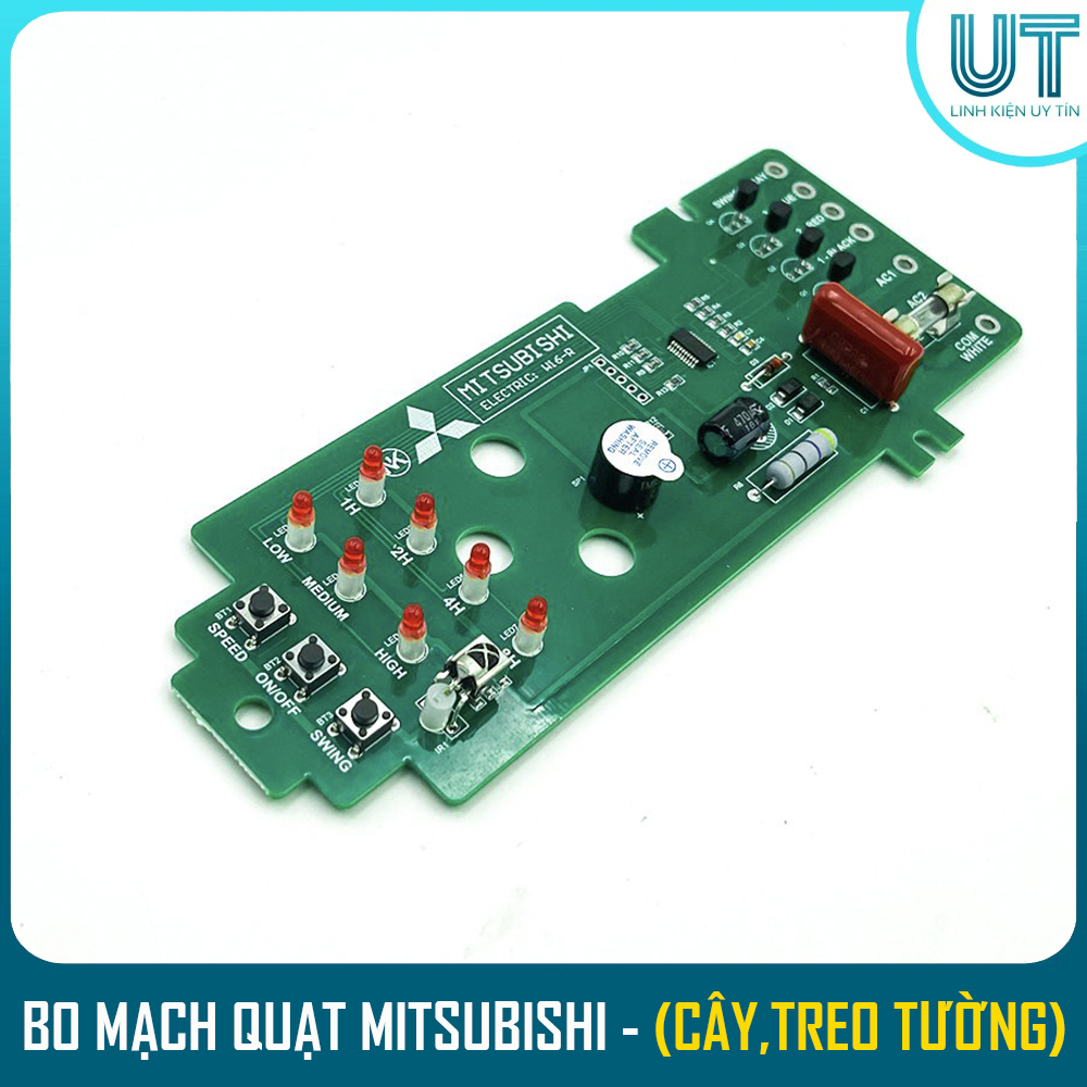 Mạch điều khiển quạt treo tường từ xa mitsubishi w16-r