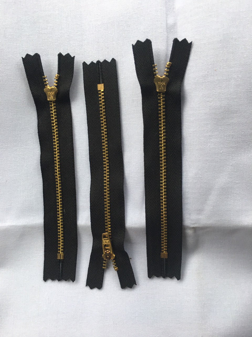 Dây kéo quần jean YKK loại , 14cm và 15cm