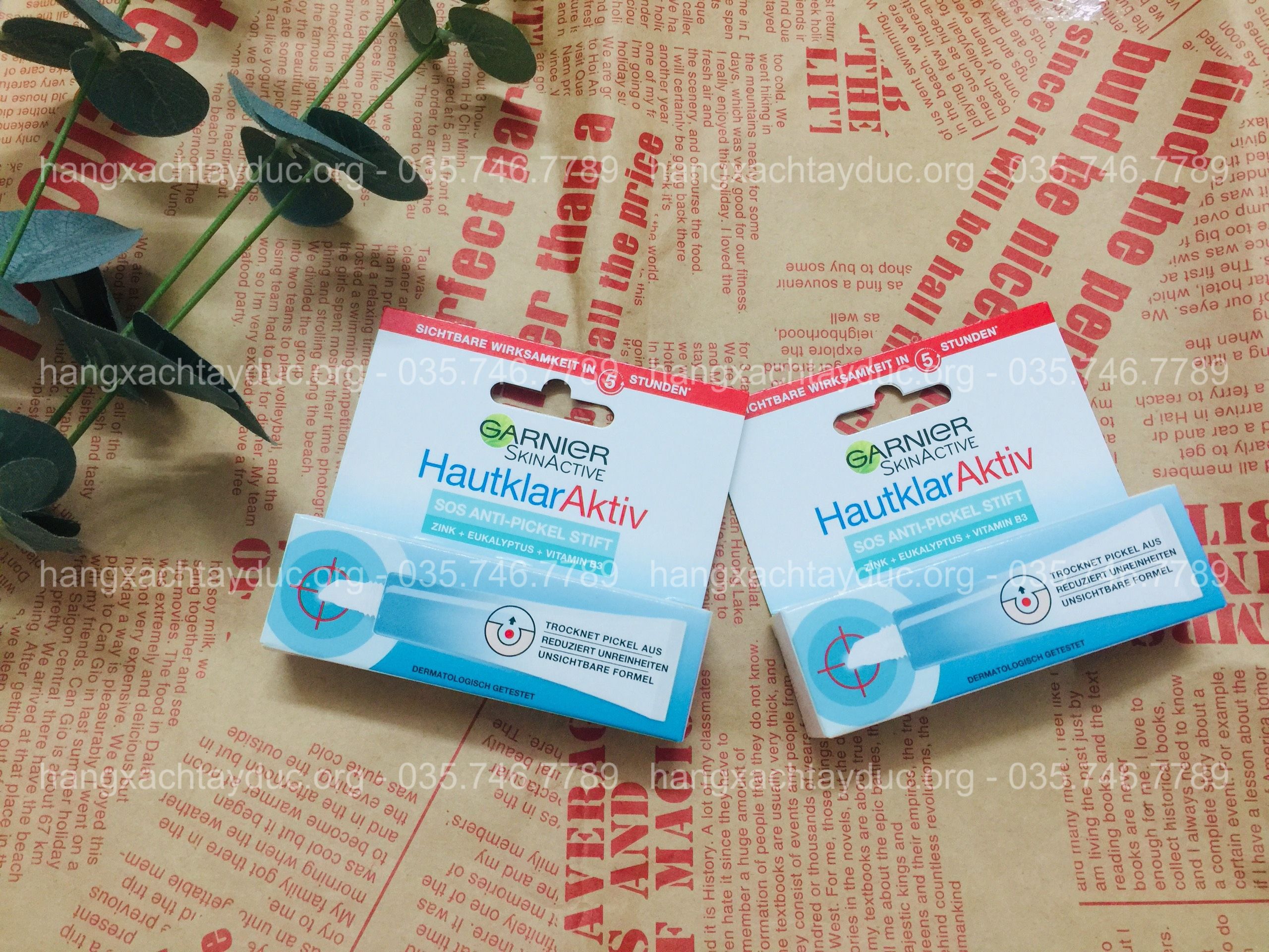 Bút chấm mụn cấp tốc cho mụn viêm sưng tấy Garnier Đức, gom cồi mụn nhanh chóng, an toàn cho mọi loại da. Hàng xách tay Đức.org