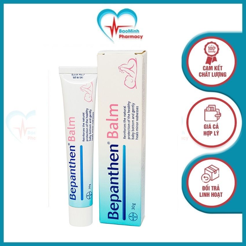 Kem hăm Bepanthen Balm - Bảo vệ da, ngừa hăm tã, dưỡng ẩm