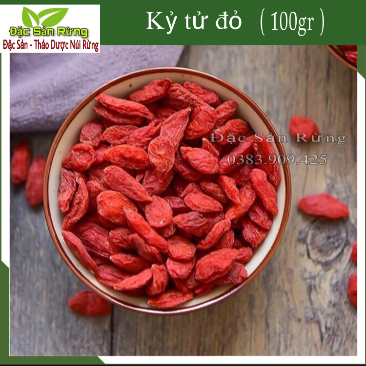 100g Kỷ Tử Đỏ ( câu kỳ tử) Khô - quả to đều đẹp