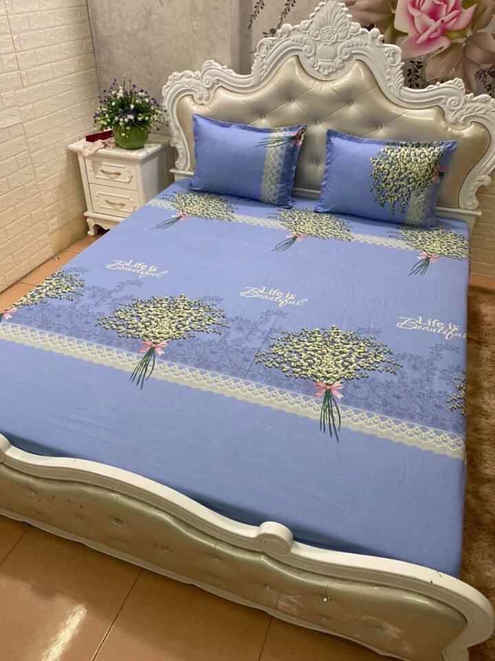 sét ga gối chun trơn bọc bảo vệ đệm 10cm tặng kèm vỏ gối ôm