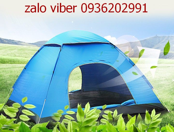 Lều cắm trại 3-4 người size lớn 2m- lều cắm trại chống nước du lịch tự bung