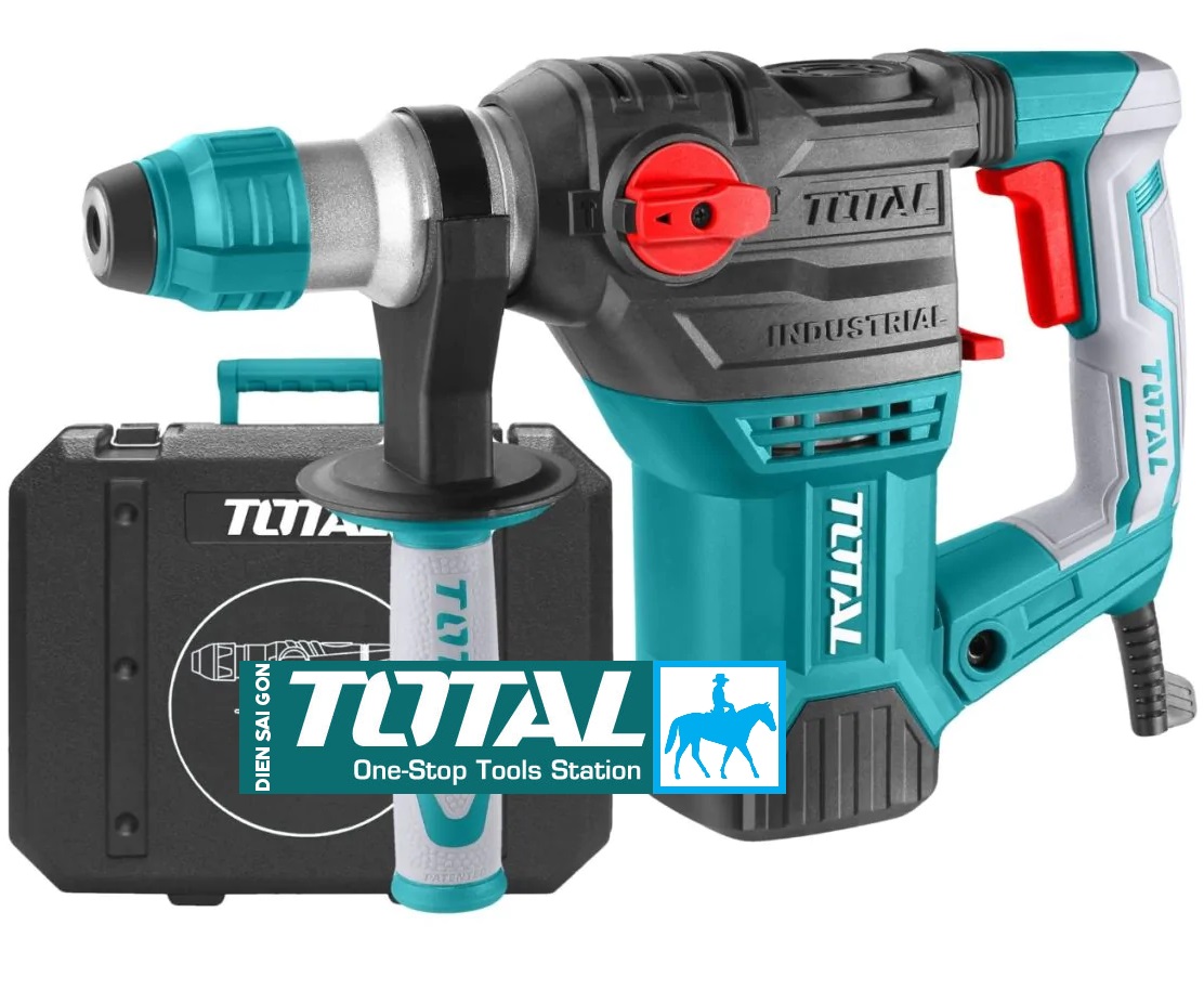 Máy khoan búa đục bê tông 3 chức năng mũi 32mm 1500w total th1153216