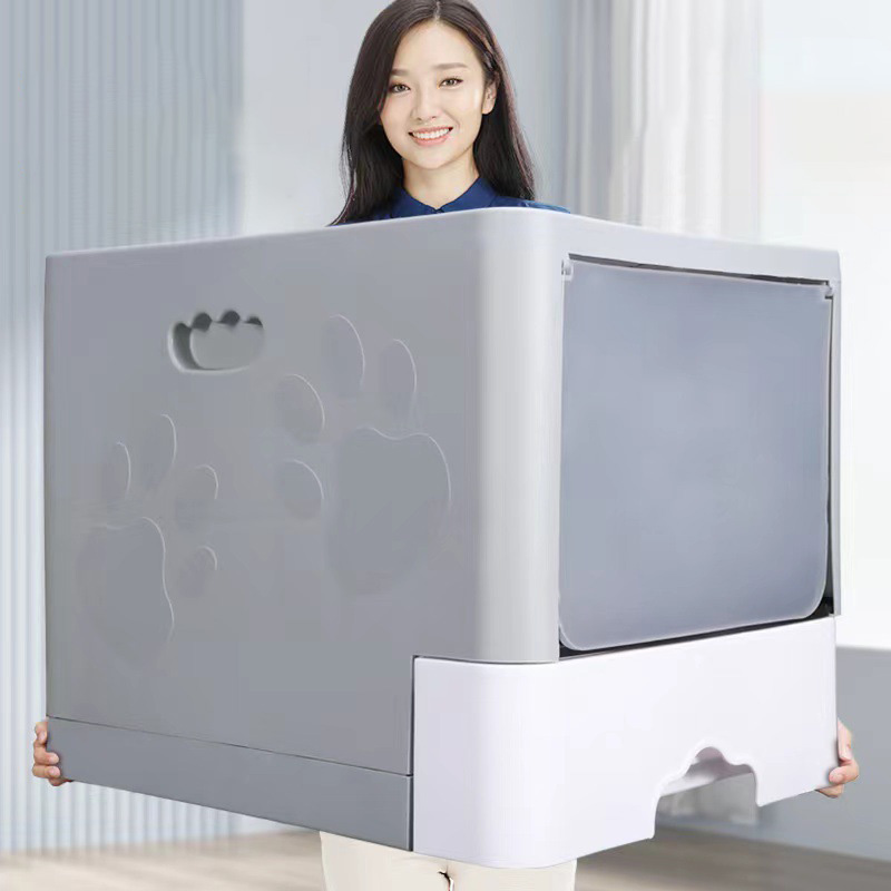 Nhà vệ sinh 2 cửa kín cho mèo 48x38x37cm nv4838 miaocat