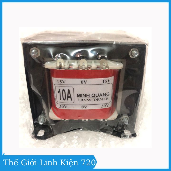 Biến áp đối xứng 10a 15v 0v 15v 30v 0v 30v