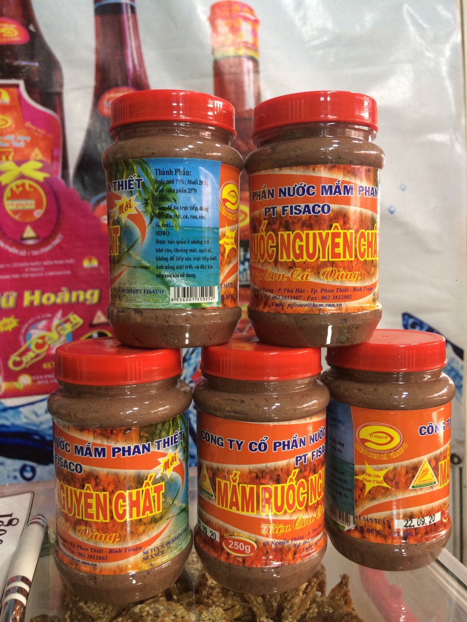 MẮM RUỐC NGUYÊN CHẤT PT FISACO - Hiệu Con Cá Vàng- 250gr