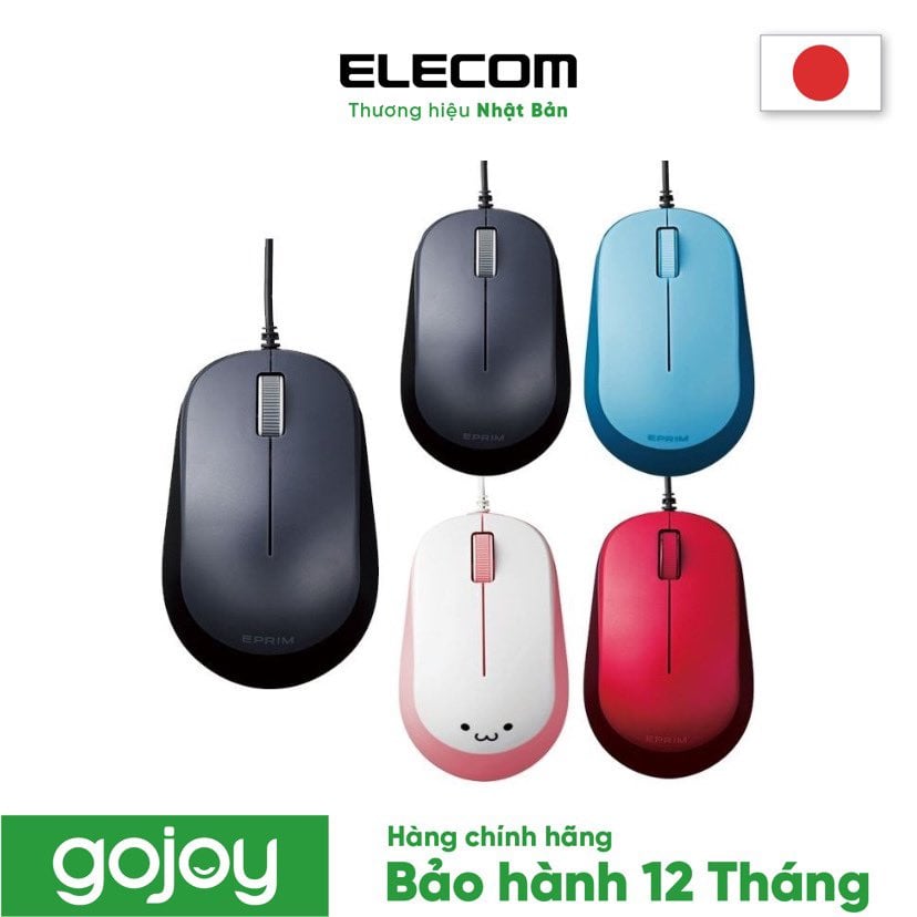 Chuột có dây elecom m-y8ub 4 màu xinh xắn