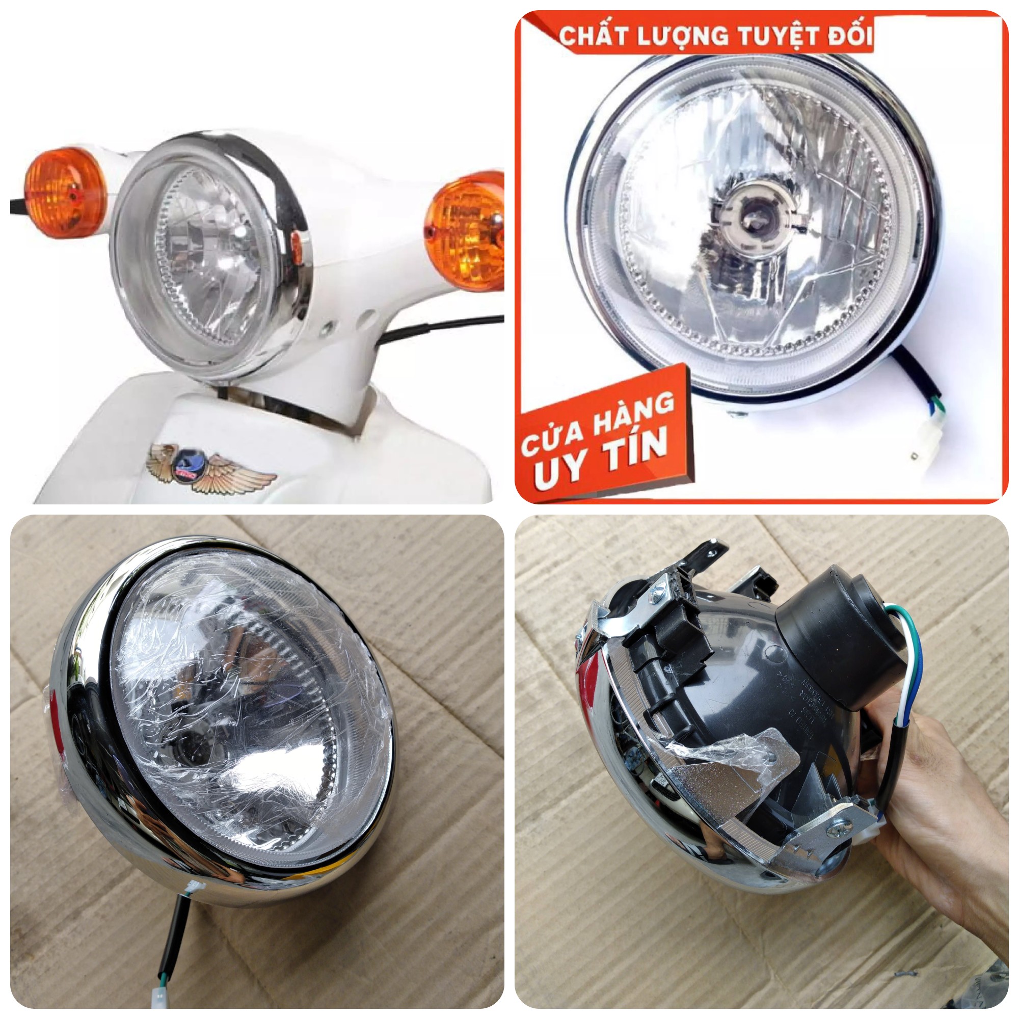 pha đèn tròn xe CUB đời mới