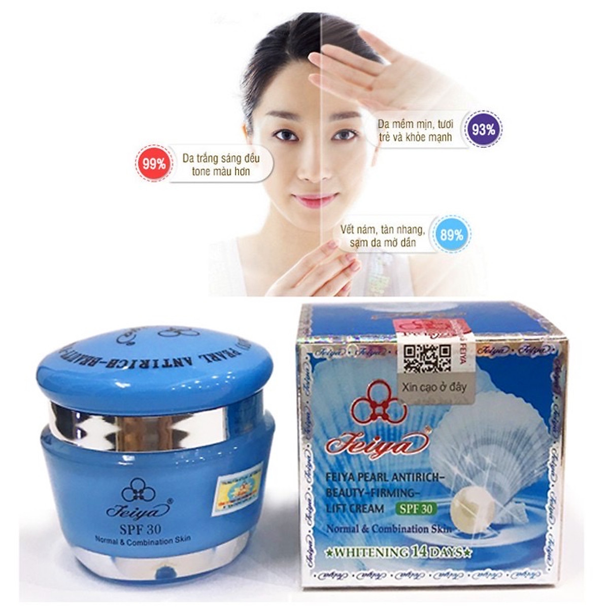 Kem Feiya trắng da ngọc trai