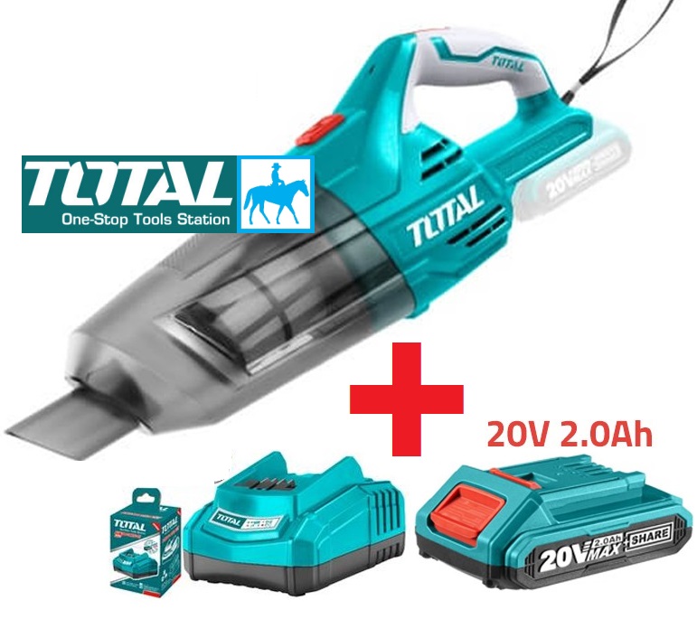 Máy hút bụi dùng pin sạc lithium-ion 20v total tvli2001
