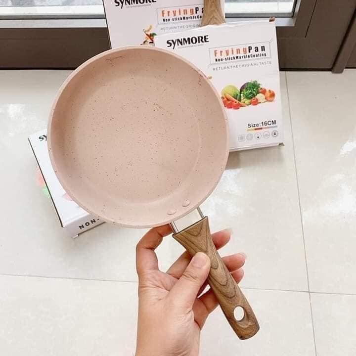 Chảo đá chiên trứng chống dính mini size 16cm, chảo đá chống dính, chảo chống dính mini.