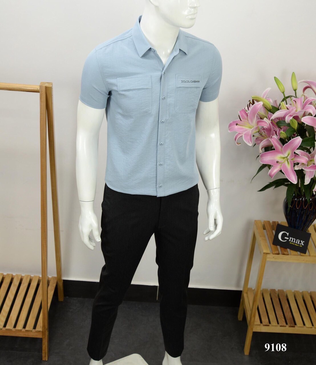 [HCM](Hình thật) Áo somi nam tay ngắn chất đũi thời trang cao cấp BINSTORE94 A221