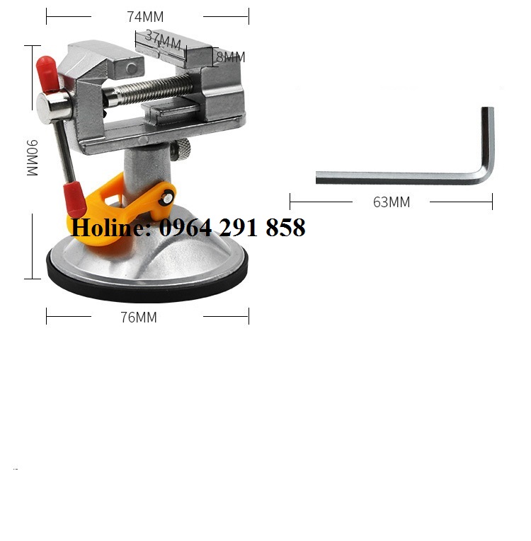 Eto hít bàn xoay 360 độ - eto mini đa năng - eto gia công diy - ê tô xoay 360 hít bàn