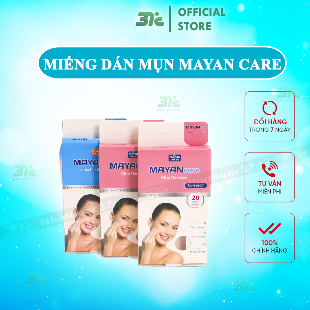 Miếng dán mụn Mayan Care nhiều kích cỡ từ Hàn Quốc hút mụn sưng đỏ, mụn bọc, kháng khuẩn, ngừa sẹo