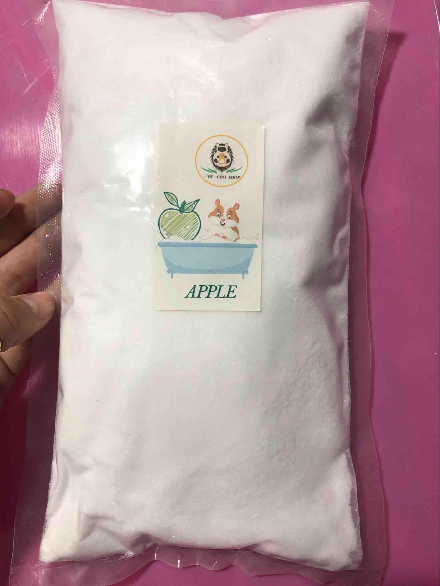 [HCM]Cát Tắm Hamster Hương Táo Hồng Lài Laveder Bịch 1Kg Giúp Làm Sạch Lông Hiệu Quả Hương Thơm Nhẹ Nhàng Dễ Chịu