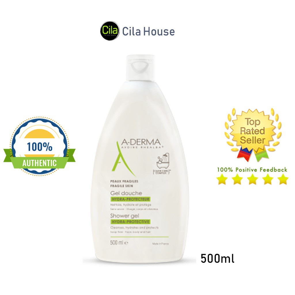 Sữa tắm aderma giảm, ngăn ngừa mụn lưng 500ml - cila house