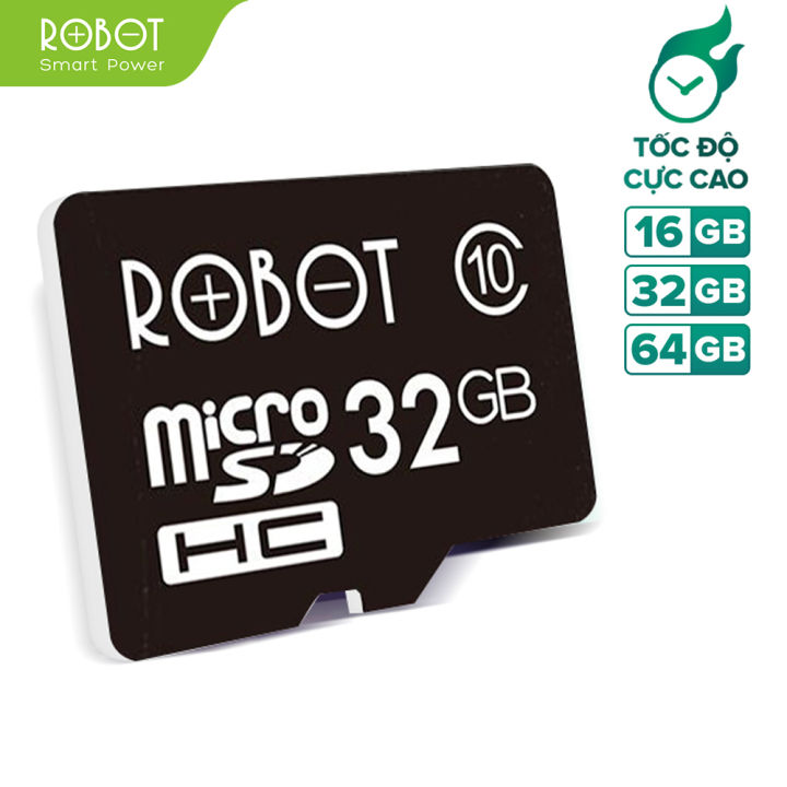 Bảo Hành 12 Tháng Thẻ Nhớ MicroSD ROBOT 16GB 32GB 64GB - Tương Thích Tốt