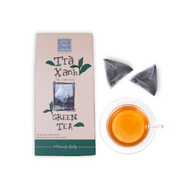 Trà xanh túi tam giác - phúc long coffee & tea