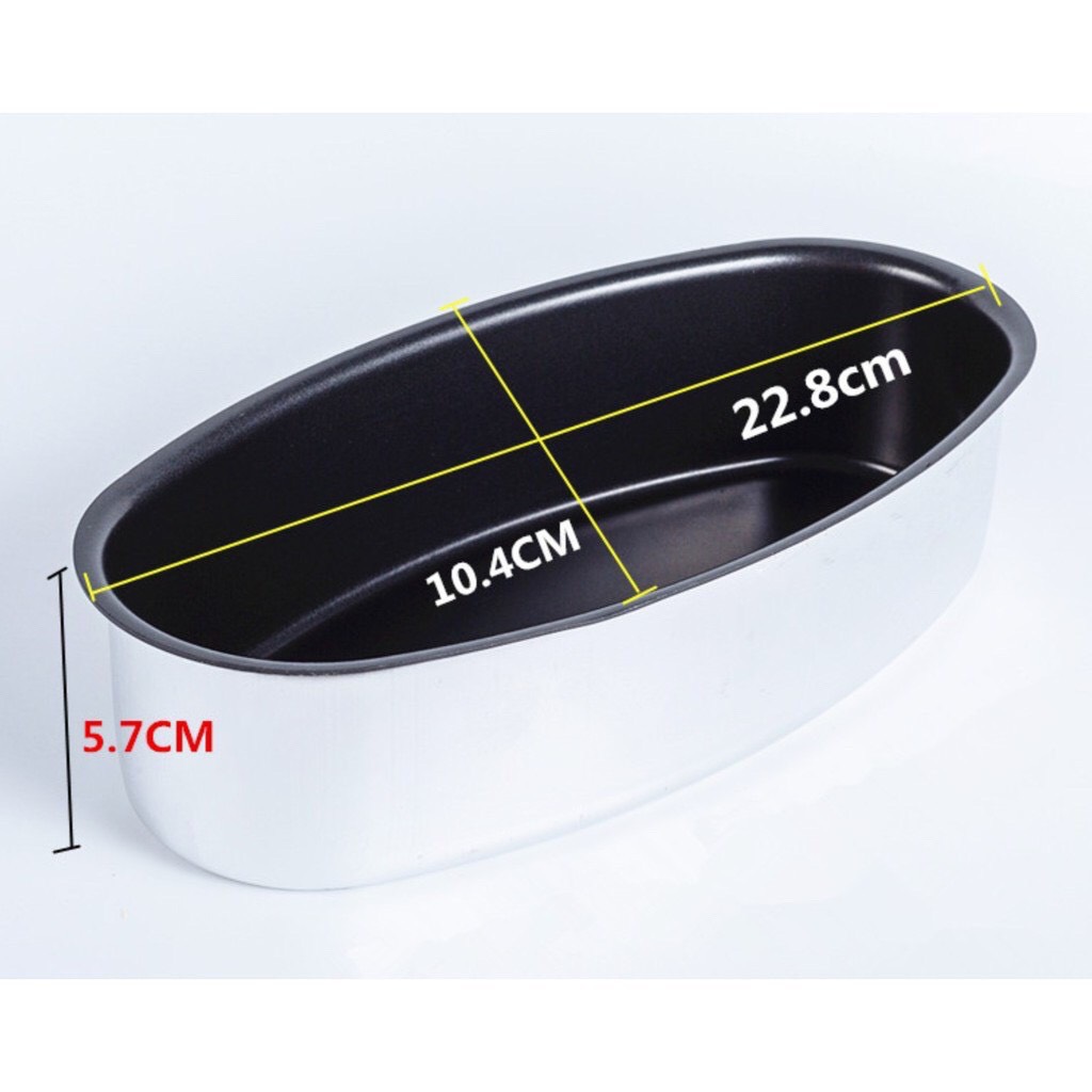 Khuôn oval chống dính màu đen