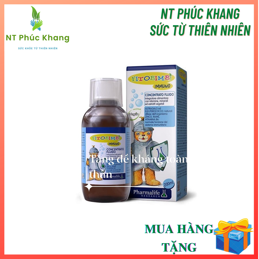 Fitobimbi Immuno, tăng sức đề kháng cho bé, tăng cường hệ miễn dịch, nâng cao sức đề kháng, hồi phục nhanh, hết ốm vặt