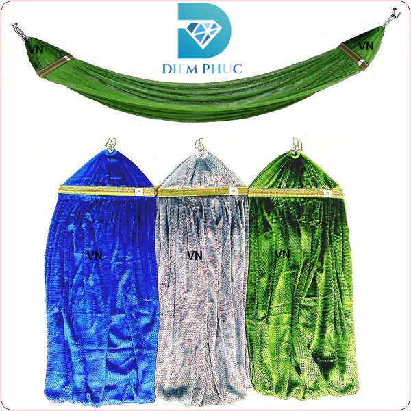 [HCM]Võng Lưới 2 Lớp Cán Thép - Cỡ Đại 2m3 x 160cm x Cán Thép 58cm – Lưới Võng Cao Cấp Diễm Phúc – Không Kèm Khung Võng