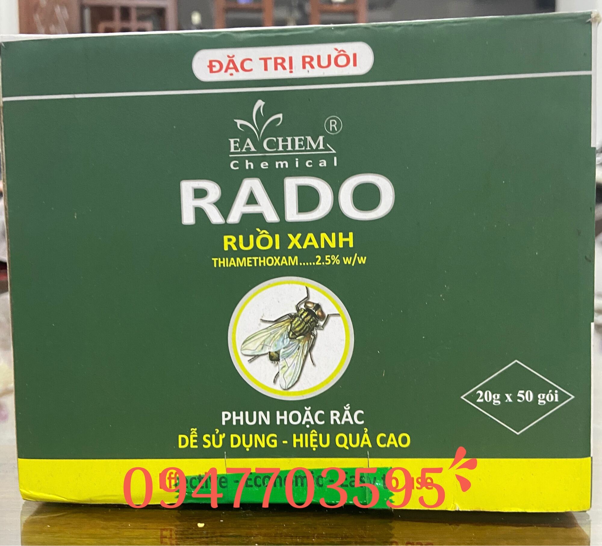Thuốc diệt ruồi xanh Rado 20g .Tổng Kho Mối Muỗi Miền Bắc
