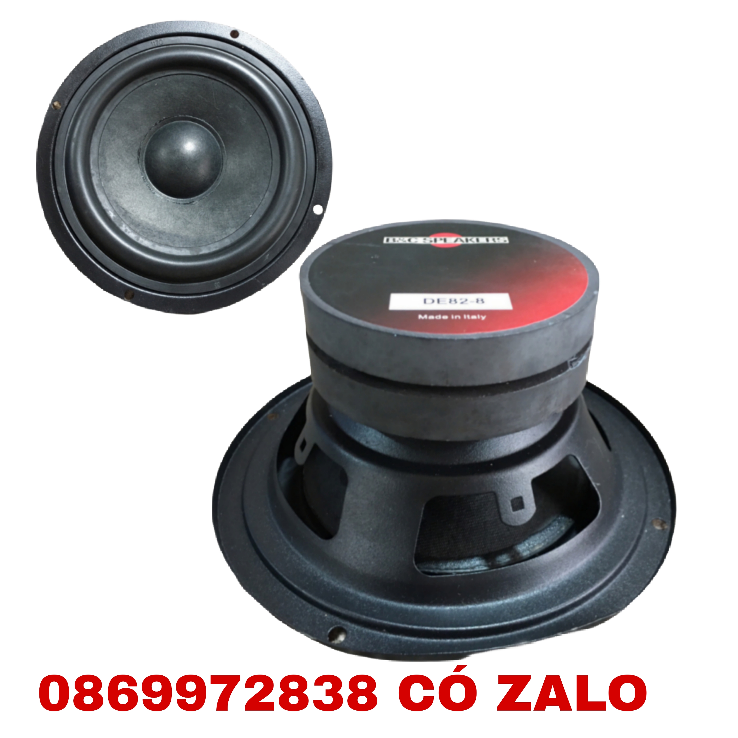 LOA BASS 14 B&C TỪ KÉP 80X80MM GÂN CAO SU - GIÁ MỘT LOA