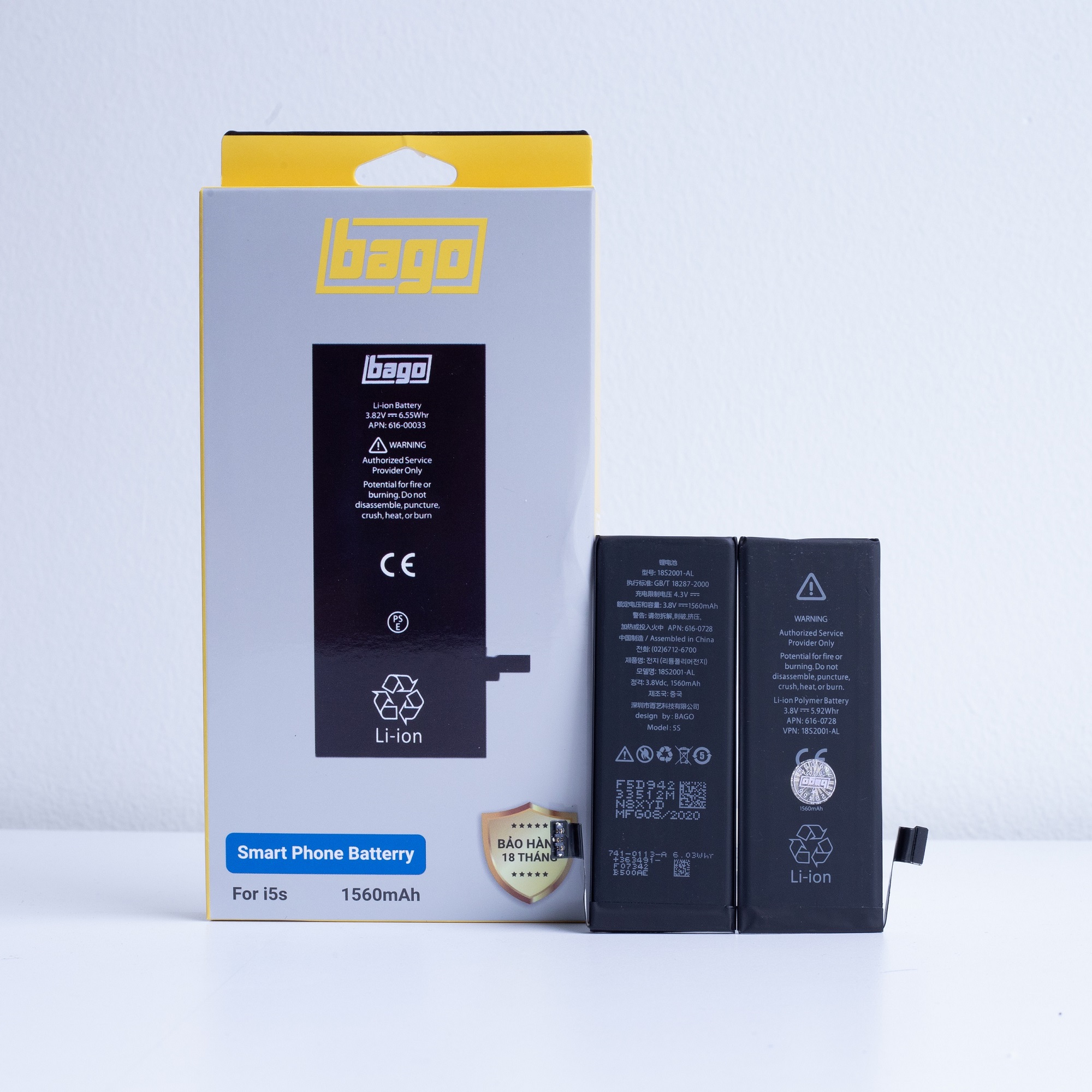 [HCM][Pin Bago] Pin Iphone 5S dung lượng 1510mAh