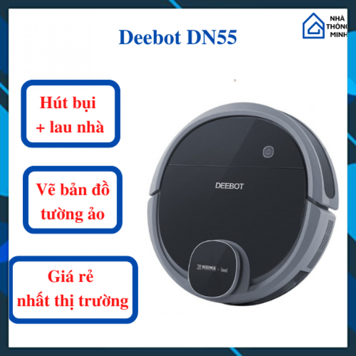Robot hút bụi lau nhà ecovacs deebot dn55 - hàng trưng bày mới 99%