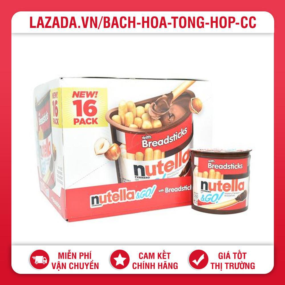 - bánh que chấm bơ chocolate hạt dẻ nutella breadsticks mỹ