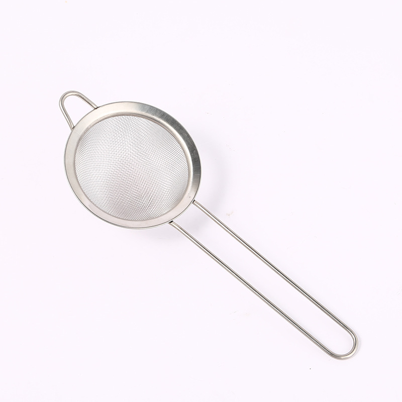 Vợt Rây bột inox lọc trà cafe có tay cầm làm bánh vắt chanh inox - Dụng Cụ Lọc Bột Rây Lọc