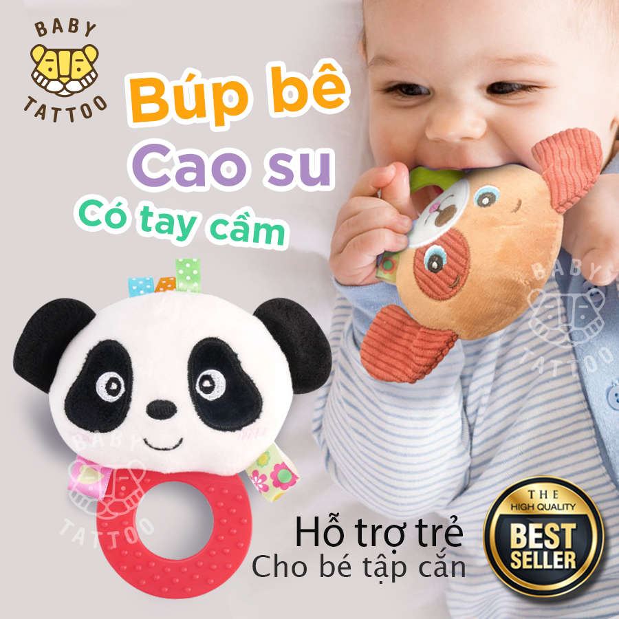[HCM]Đồ chơi thú bông Cây lắc cầm tay cho trẻ em hình động vật dễ thương
