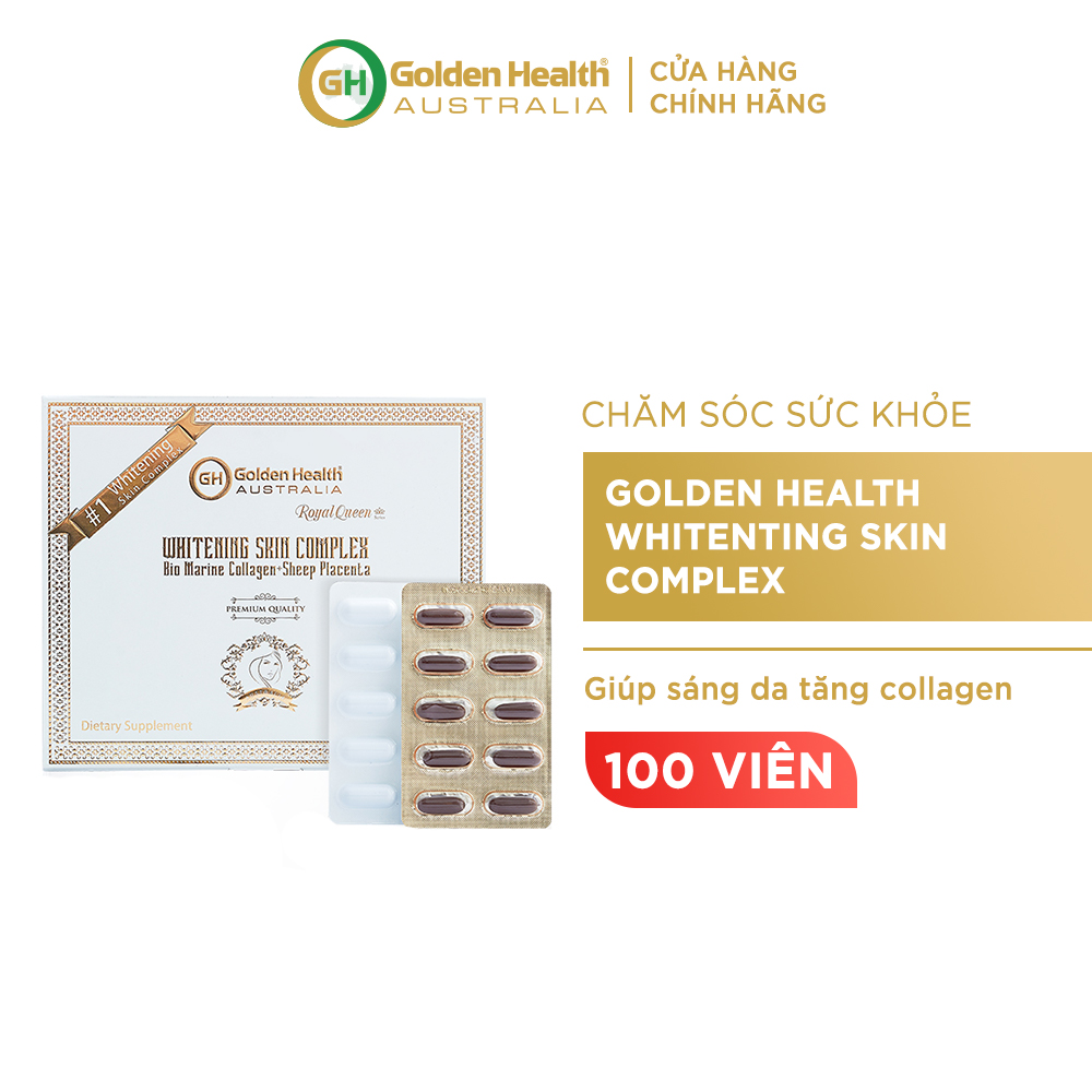 Viên uống trắng da phức hợp Golden Health Whitenting Skin Complex