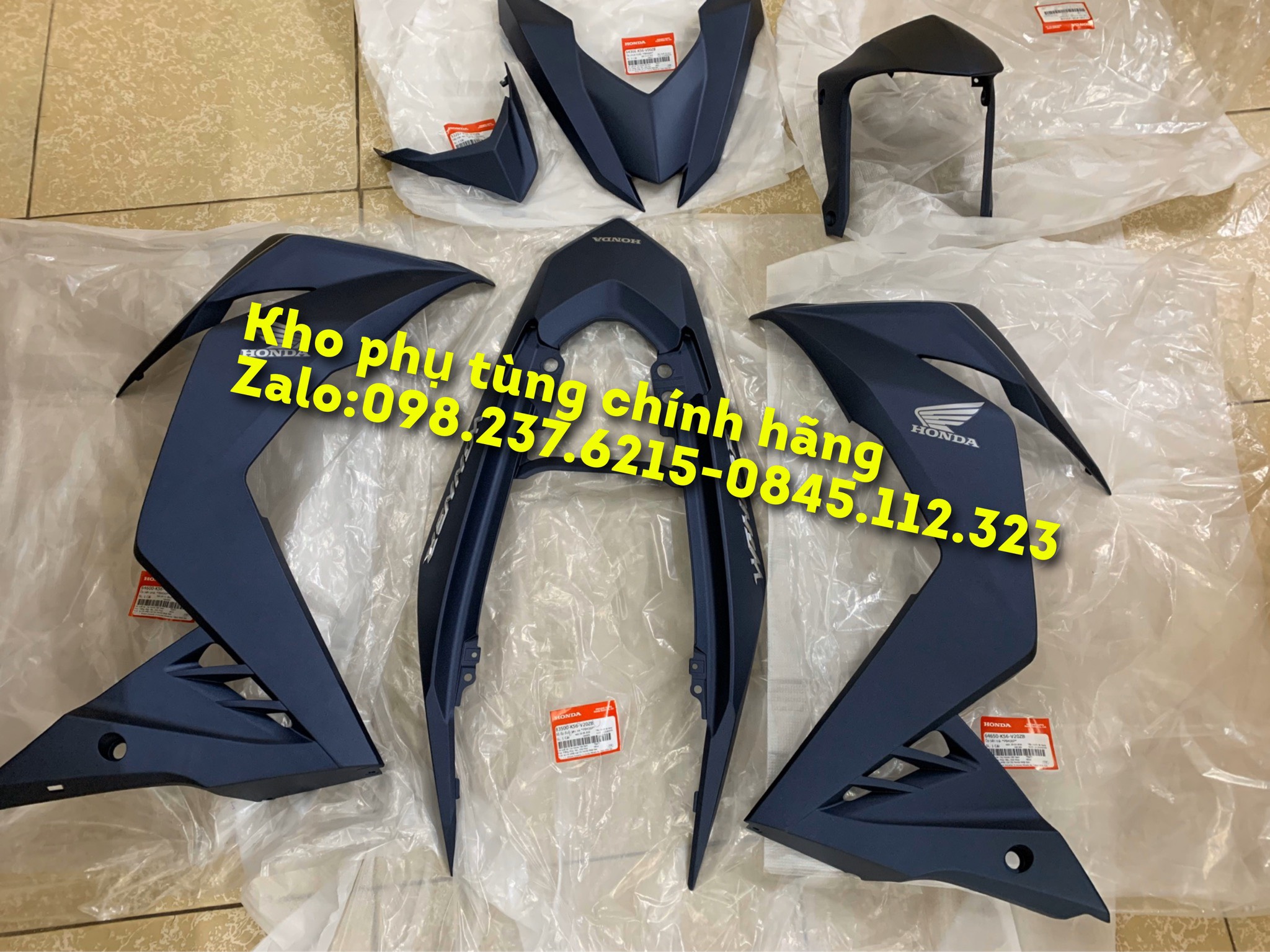 Bộ 7 món nhựa màu HONDA WINNER V1