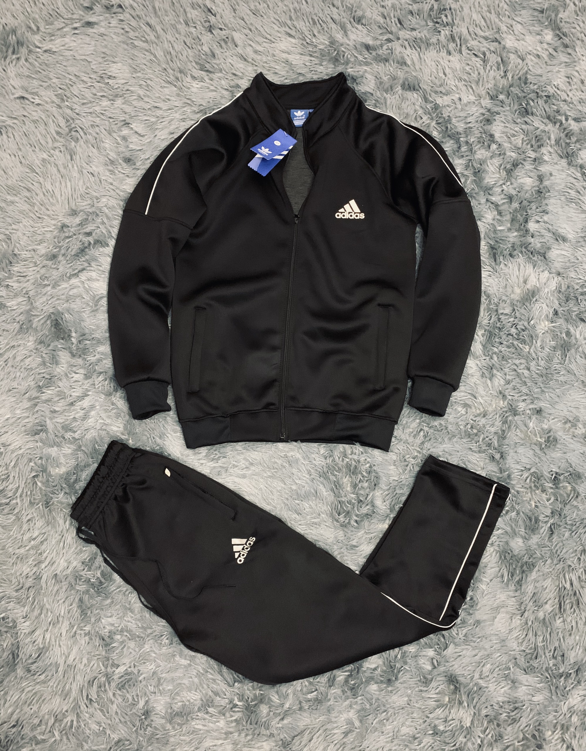 Bộ thể thao nam, bộ nỉ nam mùa đông áo khóa kéo quần ống suông chất liệu nỉ da cá dày dặn không xù - Hàng loại A