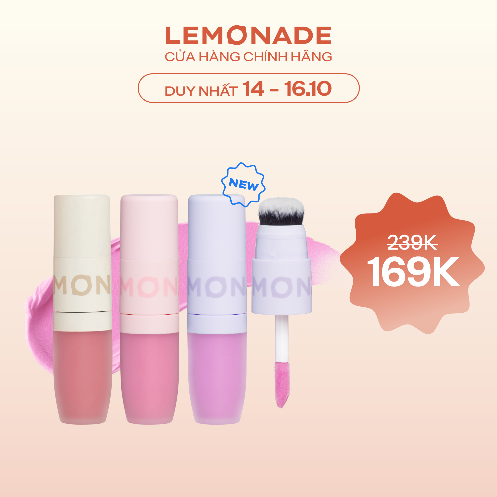 Má kem mịn lì thuần chay Lemonade Perfect Couple Blush 8.5g
