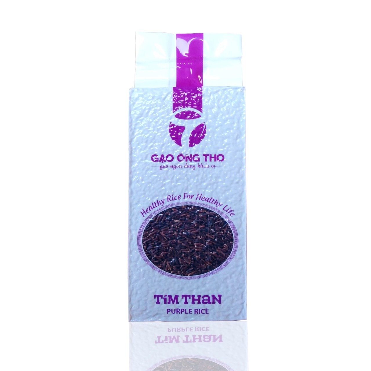 Gạo ông thọ tím than - túi 1kg