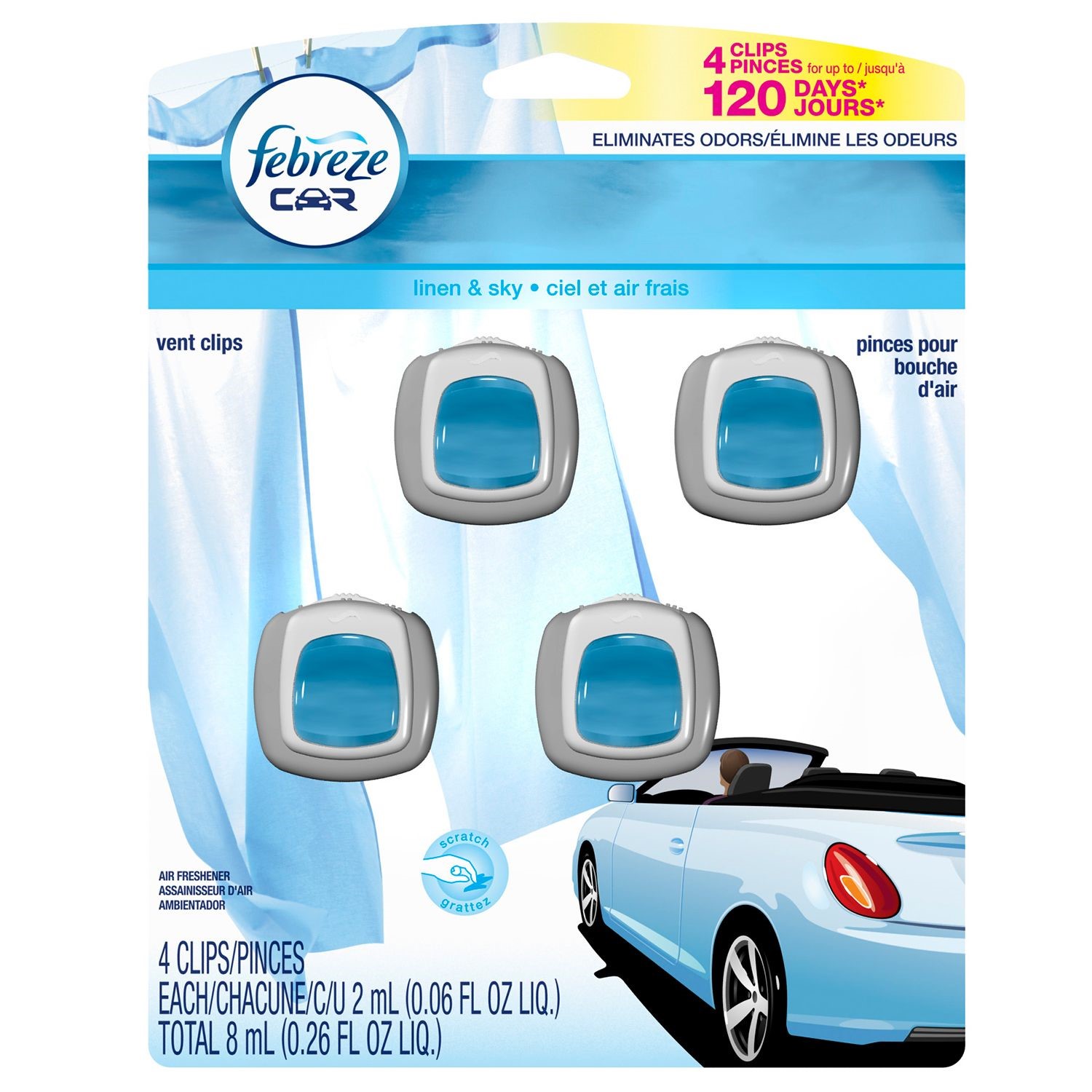 [HCM]Nước hoa mini dành cho xe hơi Febreze ( 4 chai )