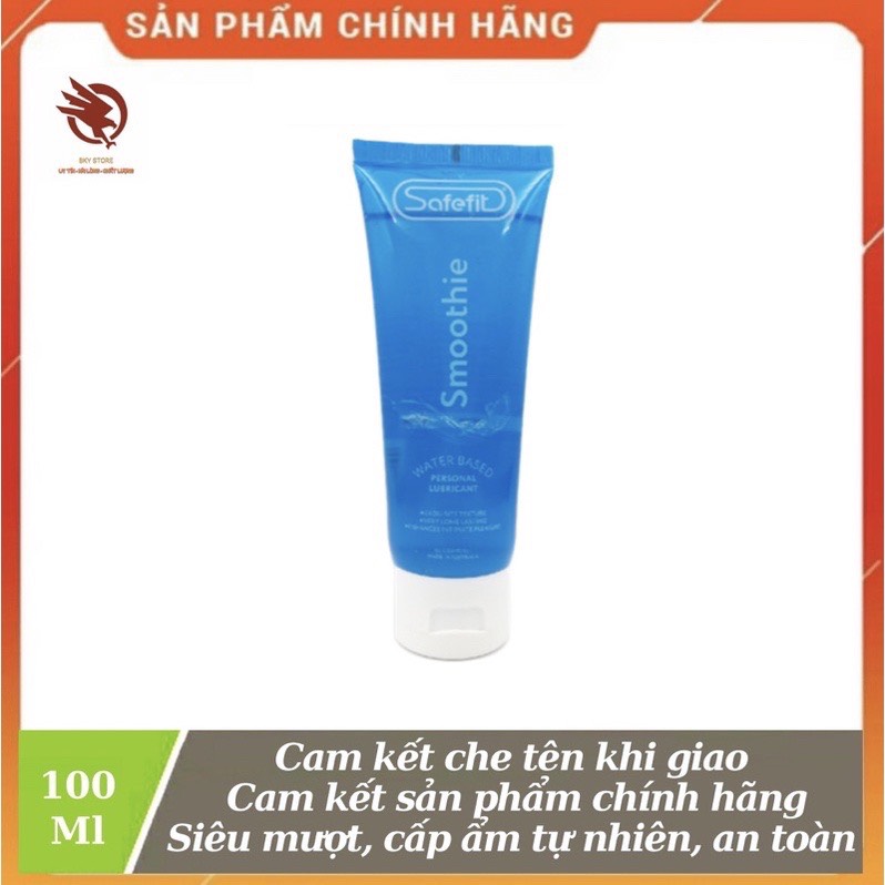 Gel bôi trơn safefit smoothie , cung cấp chất nhờn tự nhiên, giúp trơn mượt, gel An toàn, Hiệu quả - chai 100ml