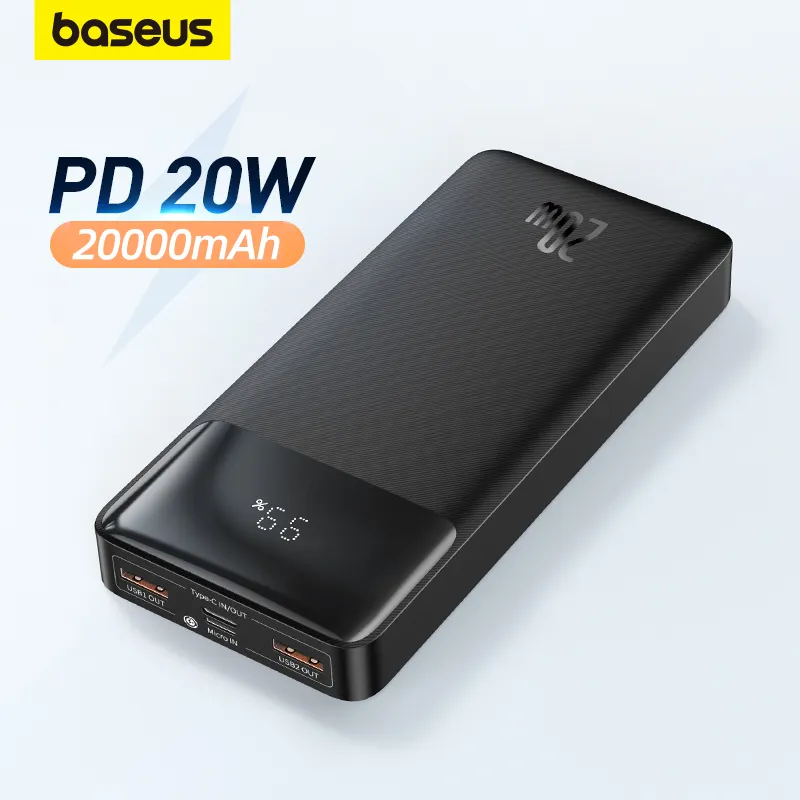 Baseus Sạc Dự Phòng 30000mAh / 20000mAh / 10000mAh PD 20W Pin Sạc Dự phòng cho iPhone 15 14 13 Pro M