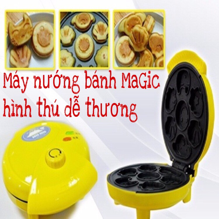 [HCM][GIÃM 50%] Máy Nướng Bánh Và Làm Bánh Hình Thú Magic
