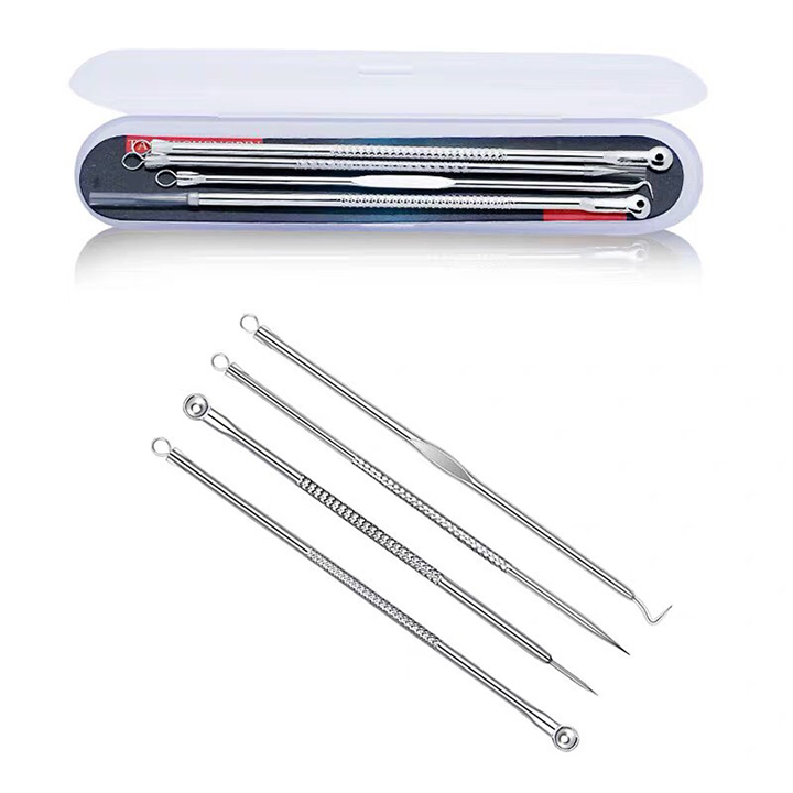 Bộ dụng cụ nặn mụn 4 cây 8 đầu tiện dụng