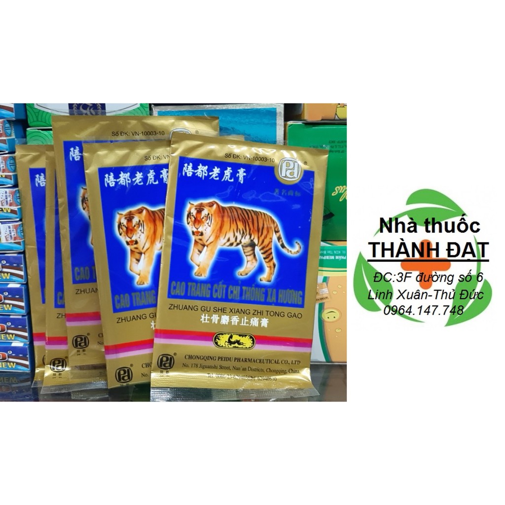 (1 bịch 4 miếng ) Cao dán con cọp - cao dán hổ