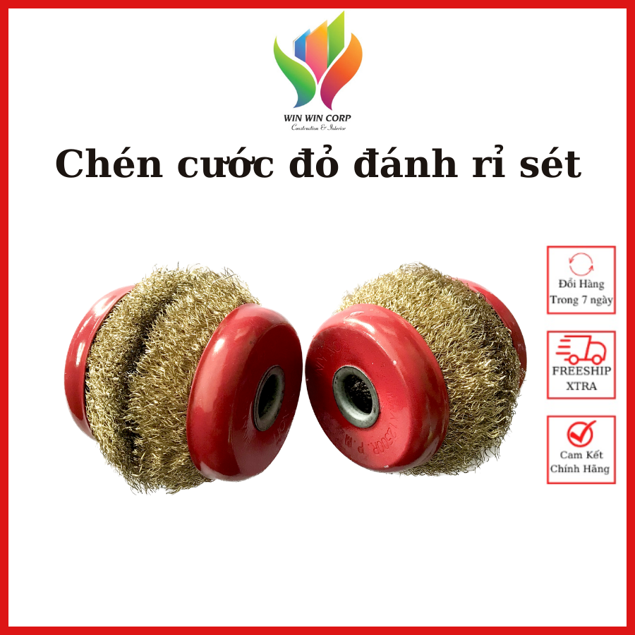 Chén cước đánh rỉ Lionking, phá rỉ sét, cước chà sắt, bát đánh rỉ combo 2 cái trọng lượng 105gr 125gr